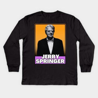 Jerry springer (retro) Kids Long Sleeve T-Shirt